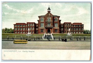 c1905 Charity Hospital Building Trolley Shreveport Louisiana LA Tuck's Postcard