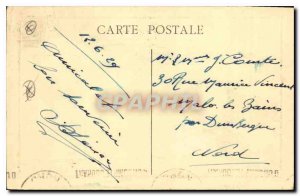 Old Postcard Mail returning to Marseille Port