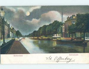 1905 postcard SCHIEKADE Rotterdam Netherlands F5150