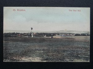 Hertfordshire ROYSTON The One Hill GOLF COURSE c1907 Postcard by Robert H. Clark