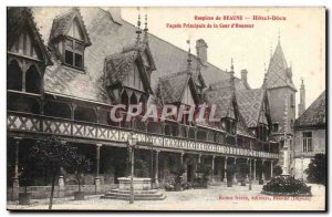 Hotel Dieu Old Postcard Main facade of the Court & # 39honneur