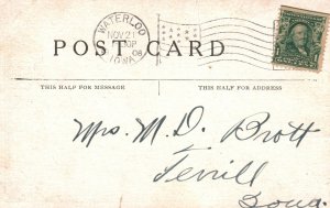 Vintage Postcard 1908 Time Arrival Arrived At As Per Day Date & Time Indicated