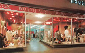 Los Angeles CA Worth's Style Clothing House, Postcard