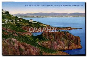 Old Postcard Corniche D & # 39Or Theoule Superieur Pointe De La Galere And Vi...