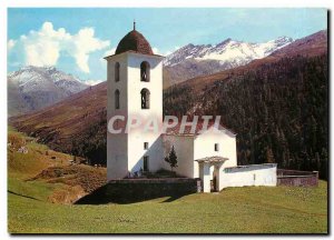 Postcard Modern Avers Cresta Talkirche put Wengenhorn