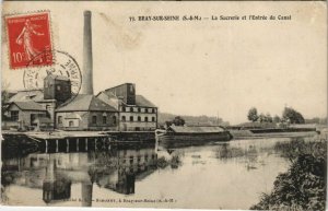 CPA BRAY-sur-SEINE - La Sucrerie et l'Entrée du Canal (120324)