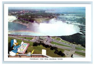 c1950's Donald Duck, Falls, Panoramic View from Seagram Tower Canada Postcard