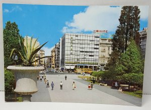 The Syntagma Square Athens Greece Vintage Postcard