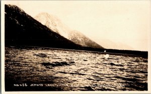 RPPC Jennys Lake Victor Route Yellowstone Park WY Vintage Postcard P32