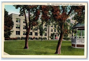 c1910 Northwestern College Exterior Watertown Wisconsin Vintage Antique Postcard 