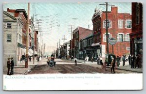 1913  Alexandria  Virginia   King Street     Postcard