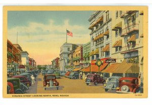 NV - Reno. Virginia Street looking North ca 1937