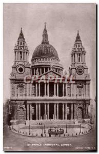 Postcard Old St Paul's Cathedral London & # 39s