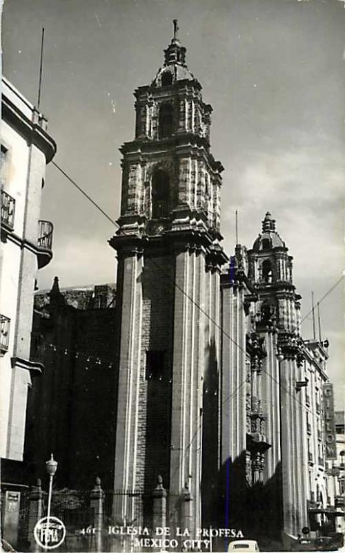 RPPC of Iglesia De La Proffsa Mexico City Mexico