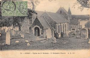 uk30041 eglise de st brelade jersey real photo uk