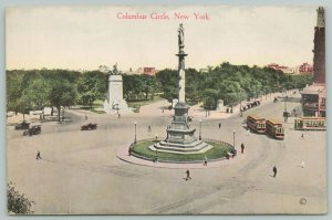 New York City New York~Columbus Circle~c1910 Postcard