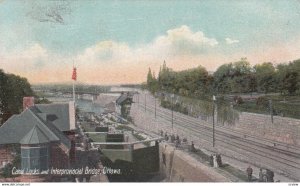 OTTAWA , Ontario , 1909 ; Canal Locks & Interprovincial Bridge