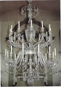 US Unused. 1st Baptist Church in America-Crystal Chandelier. Providence, R. I.