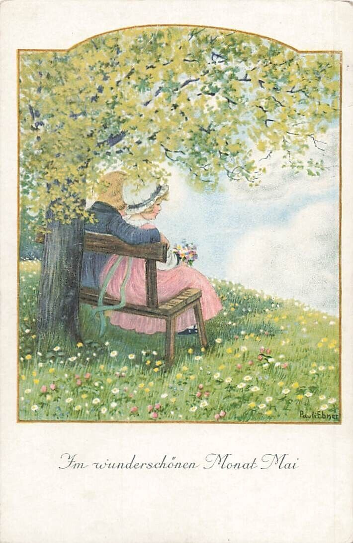 Carte Postale Illustrée Pauli Ebner – Paris, N°1263, Début 1900, Noir Et Blanc