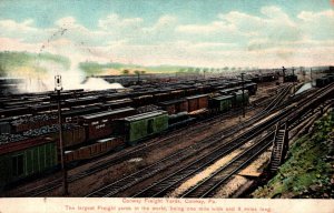 Conway Pennsylvania Postcard Conway Freight Yards Trains Tracks 1908 UL 