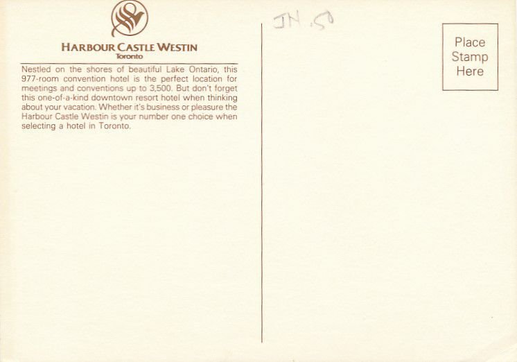 Harbor Castle Westin Hotel - Toronto, Ontario, Canada