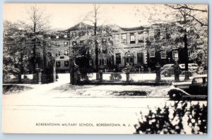 c1940 Bordentown New Jersey NJ Vintage Postcard Military School Front Building