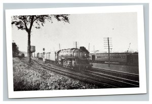 Vintage Photo Postcard Freight Train and Water Tower