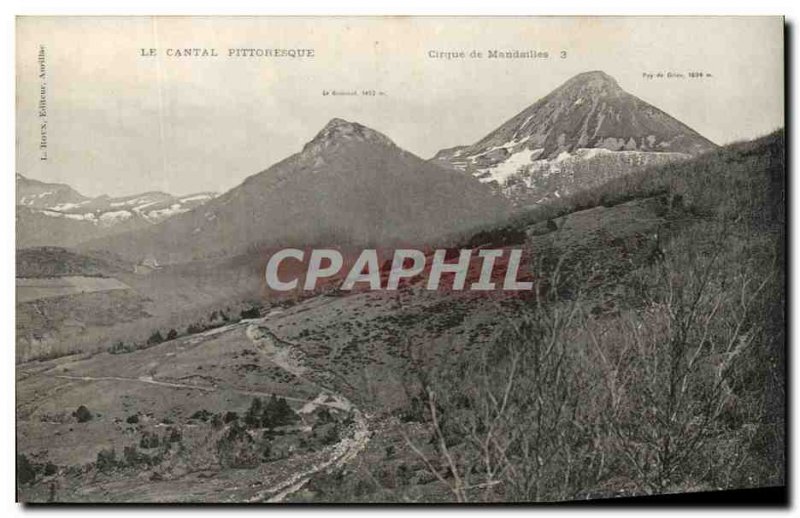 Old Postcard The Circus Picturesque Cantal Mandailles