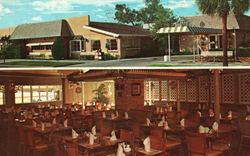 Postcard Aunt Hattie's Family Restaurant First St. South St. Petersburg Florida