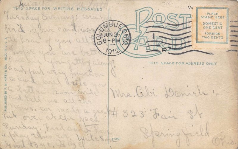 Keiths Theater Columbus Ohio 1912 postcard