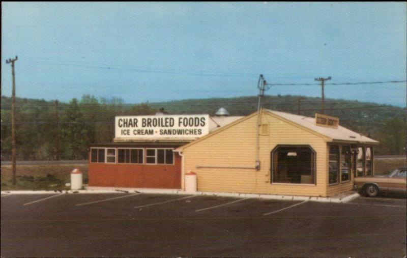 Canton CT Crossroads Restaurant Rte 44 Postcard