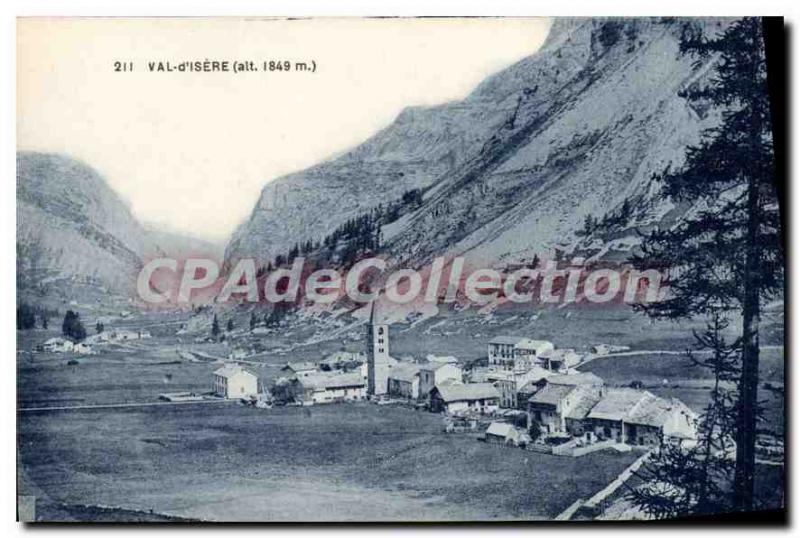 Old Postcard Val d'Isere