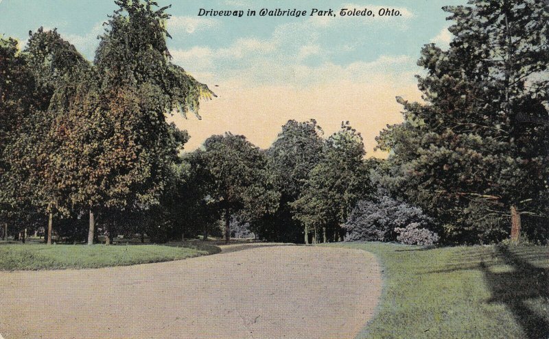 TOLEDO, Ohio, 1900-1910s; Driveway In Walbridge Park