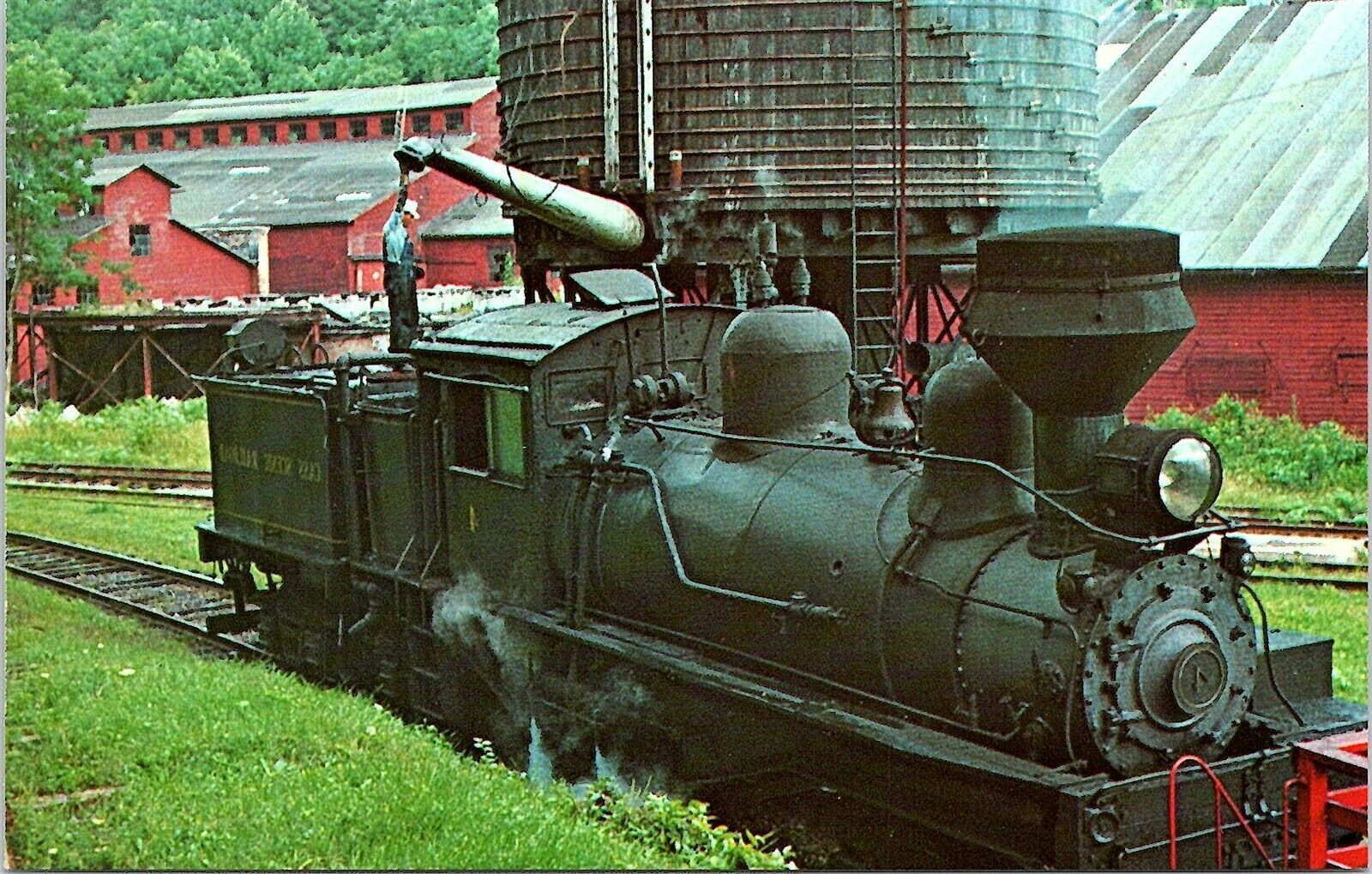 PostcardCass Scenic RailroadSteam West