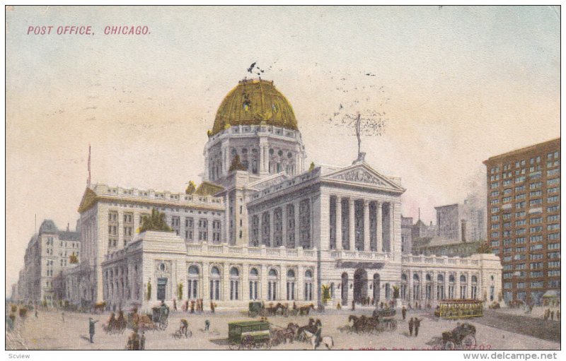 Post Office, CHICAGO, Illinois, PU-1909