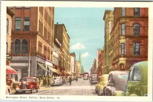 Postcard SHOPS SCENE Halifax Nova Scotia NS AK5496