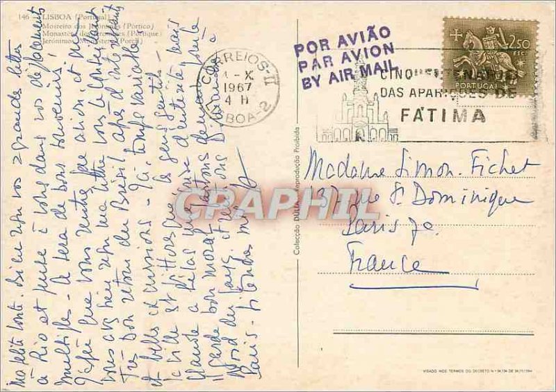 Postcard Modern Lisboa Portugal