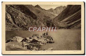 Old Postcard From Cauterets Lake Gaube