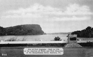 Sunbury Pennsylvania Fort Augusta Susequehanna River Antique Postcard K66192