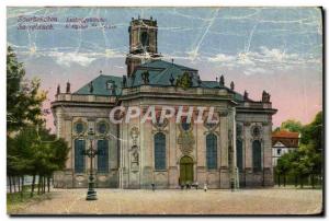 Old Postcard Saarbrucken Luduigrskirche L & # 39eglise