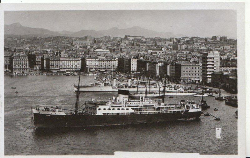 France Postcard - Marseille - Vieux Port Vu Du Transbordeur - RP  - Ref 6015A