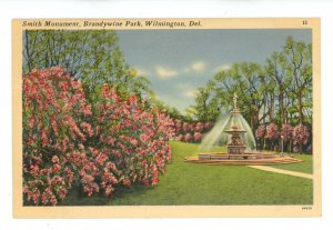 DE - Wilmington. Brandywine Park, Smith Monument