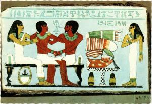 CPM Painted Limestone Stela of Amnemhet and his Wife – Cairo EGYPT (852774)