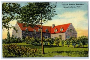 1947 Kenneth Roberts Residence Kennebunkport Maine ME Posted Vintage Postcard