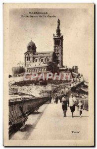 Old Postcard Marseille Notre Dame de la Garde