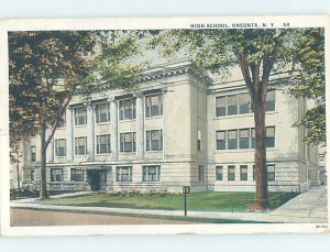 Pre-Chrome HIGH SCHOOL SCENE Oneonta New York NY AG6816