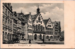 Germany Frankfurt Am Main Römer Vintage Postcard C018