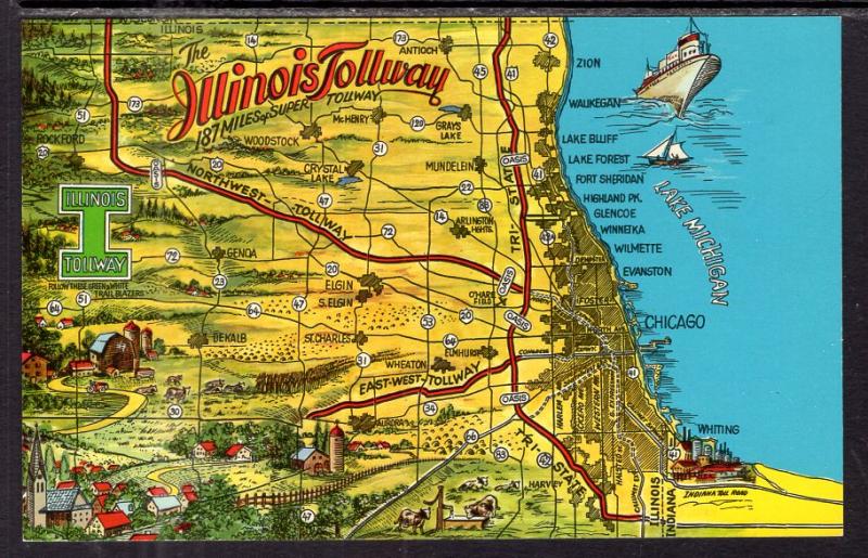 Map Illinois Tollway