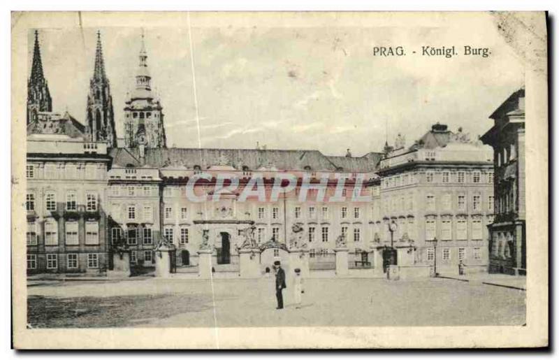 VINTAGE POSTCARD Prag Konigl Burg