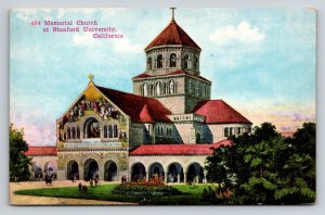 Memorial Church  Stamford University  California   Postcard